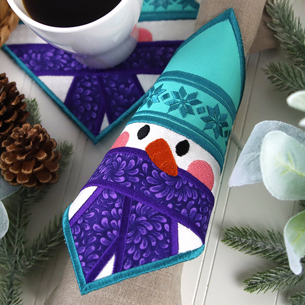 Snowman Trivet Ornament (In-the-Hoop)