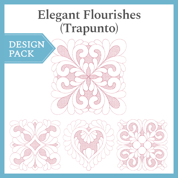 A Elegant Flourishes (Trapunto) Design Pack