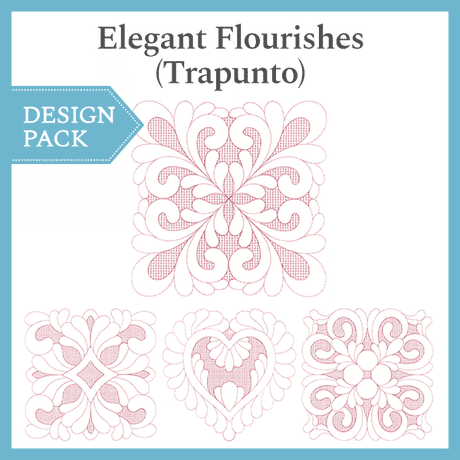A Elegant Flourishes (Trapunto) Design Pack