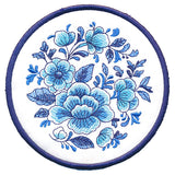 Delft Blue Flourishing Trivet (In-the-Hoop)