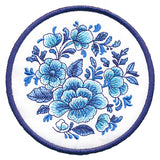 Delft Blue Flourishing Trivet (In-the-Hoop)