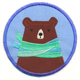 Sweet Winter Coaster - Bear with Scarf (In-the-Hoop)