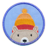Sweet Winter Coaster - Bear with Hat (In-the-Hoop)