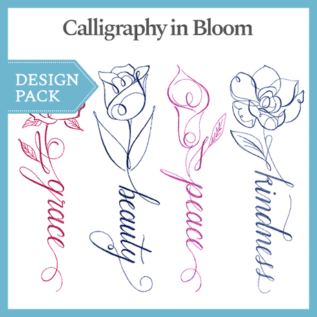 A Calligraphy in Bloom Design Pack