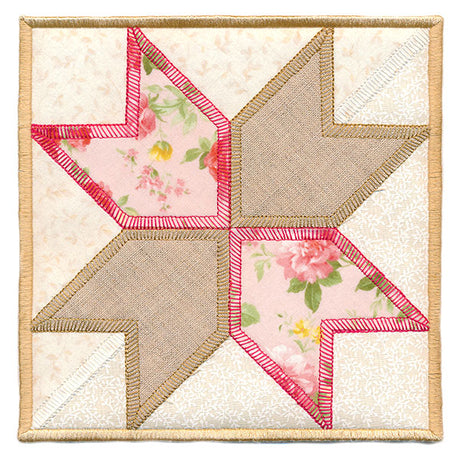 Eight-Point Star Trivet (In-the-Hoop)