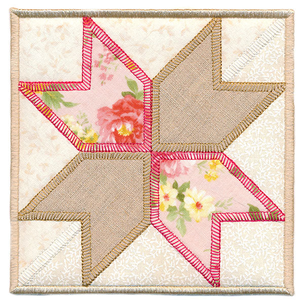 Eight-Point Star Trivet (In-the-Hoop)