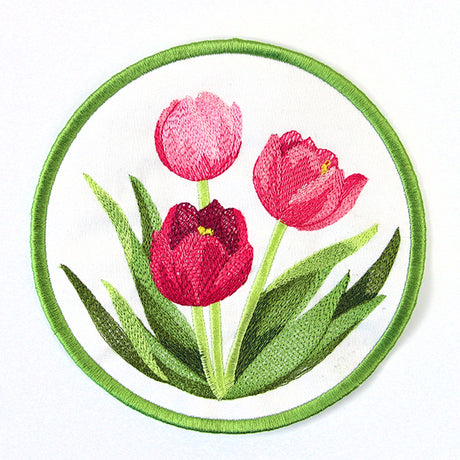 Truly Tulip Trivet (In-the-Hoop)