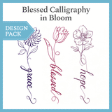 A Blessed Calligraphy in Bloom Design Pack