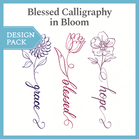 A Blessed Calligraphy in Bloom Design Pack