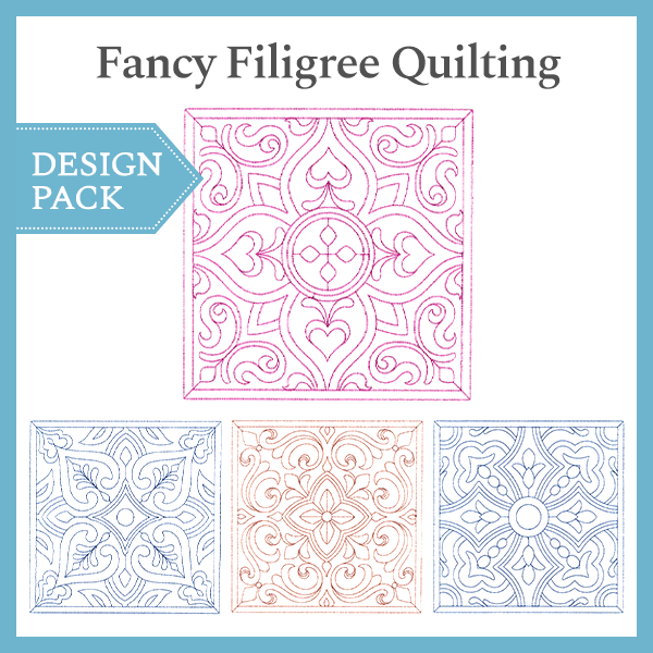 A Fancy Filigree Quilting Design Pack