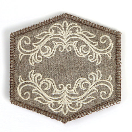 Elegant Swirls Napkin Ring (In-the-Hoop)