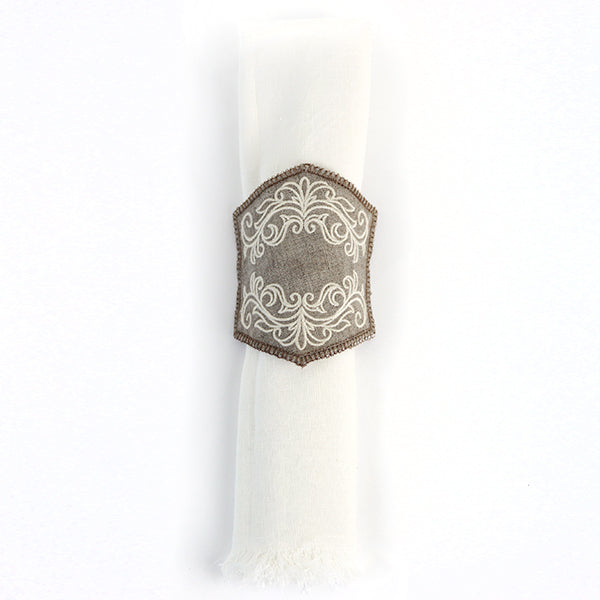 Elegant Swirls Napkin Ring (In-the-Hoop)