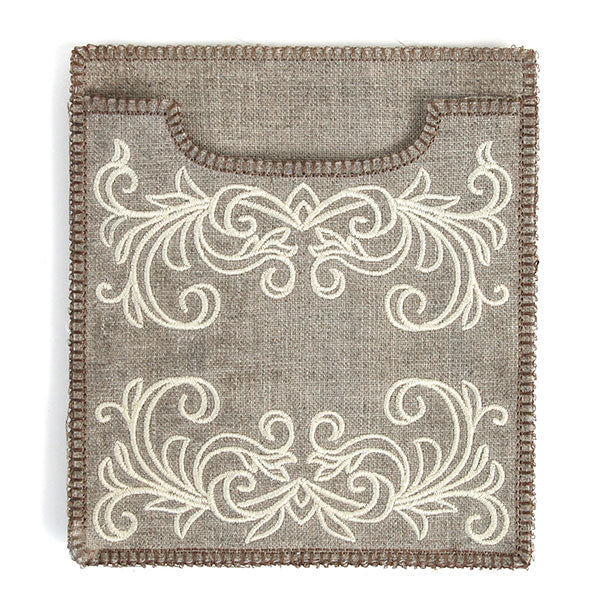 Elegant Swirls Silverware Holder (In-the-Hoop)