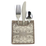 Elegant Swirls Silverware Holder (In-the-Hoop)