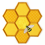 Buzzing Honeycomb Trivet (In-the-Hoop)