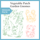 A Vegetable Patch Garden Gnomes Design Pack
