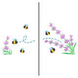 Buzzing Bees Mask Motif