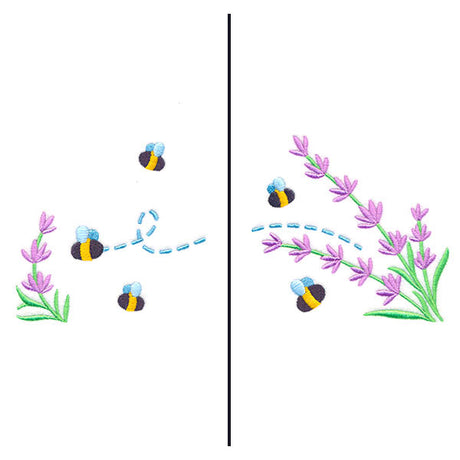 Buzzing Bees Mask Motif