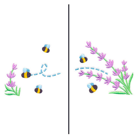 Buzzing Bees Mask Motif