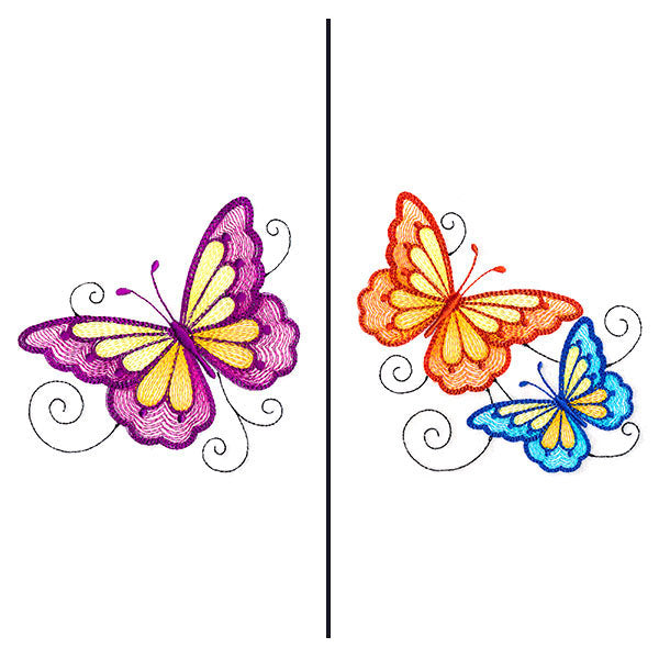 Fluttering Butterflies Mask Motif