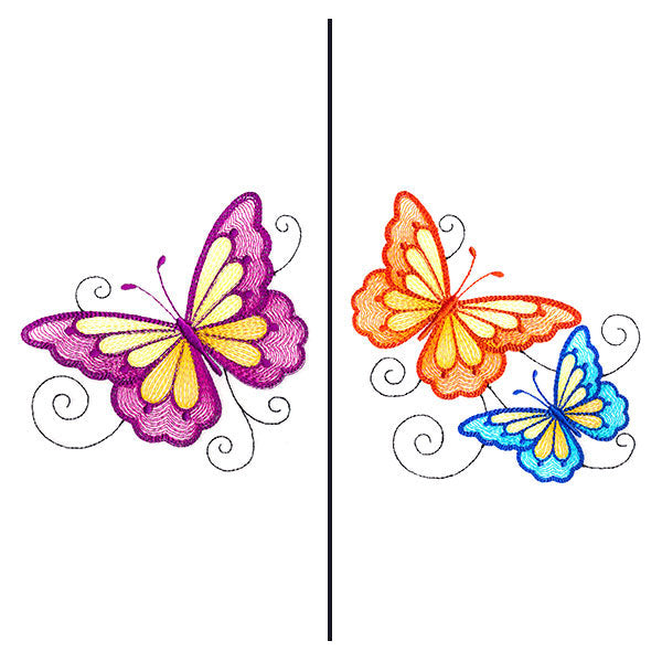 Fluttering Butterflies Mask Motif