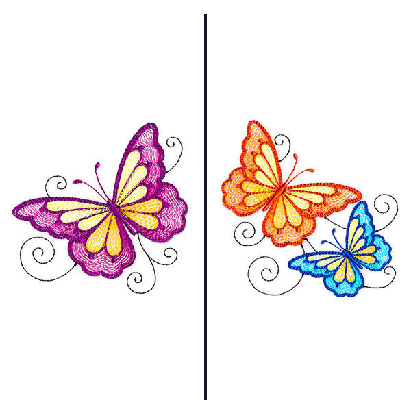 Fluttering Butterflies Mask Motif