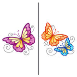 Fluttering Butterflies Mask Motif