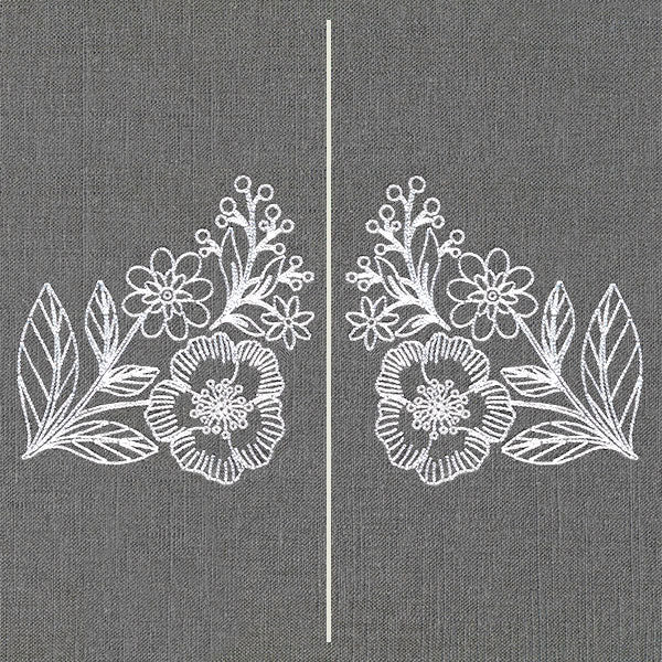 Sweet Blooms Mask Motif