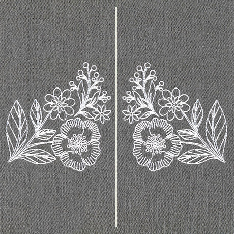 Sweet Blooms Mask Motif