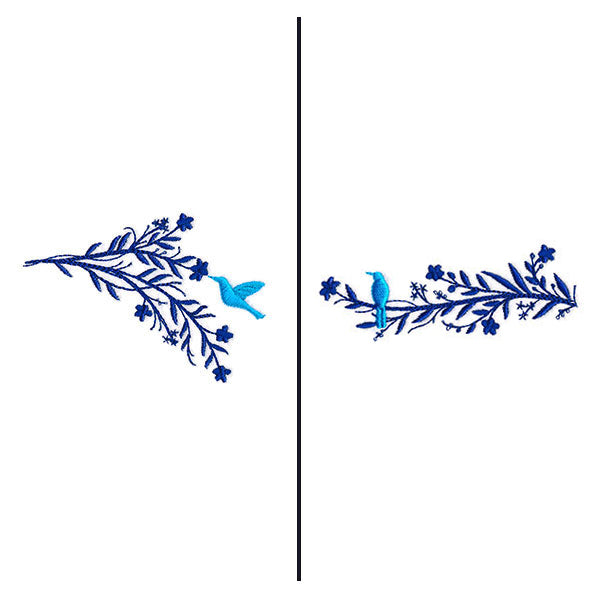 Dainty Birds Mask Motif