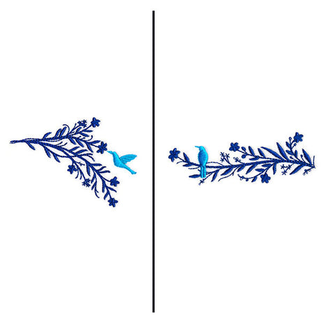 Dainty Birds Mask Motif