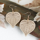 Fall Leaf Leather Earrings (In-the-Hoop)