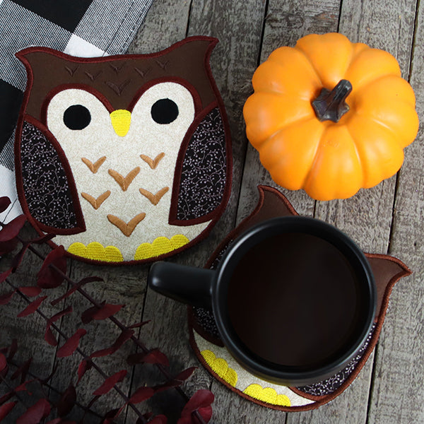 Adorable Owl Trivet (In-the-Hoop)