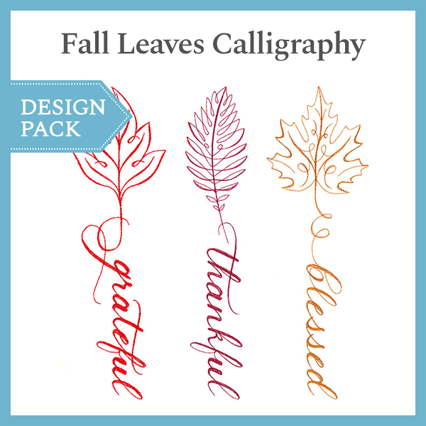 A Fall Leaves Calligraphy Design Pack