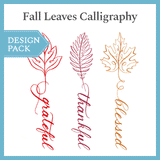 A Fall Leaves Calligraphy Design Pack