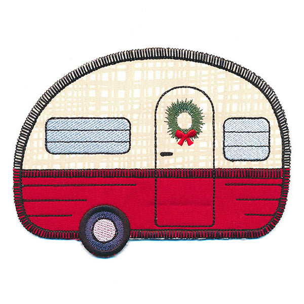 Classic Christmas Camper Ornament (In-the-Hoop)