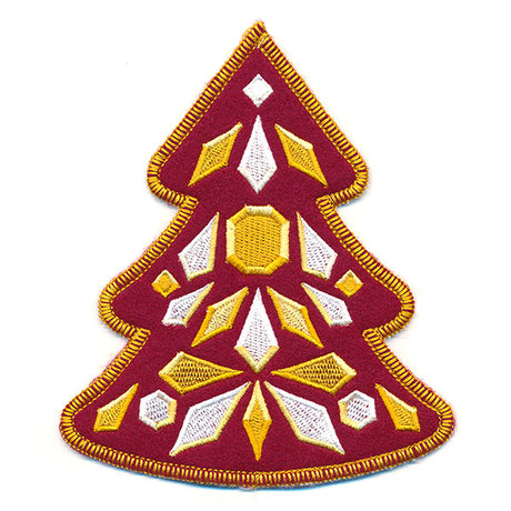Bejeweled Christmas Tree Ornament (In-the-Hoop)