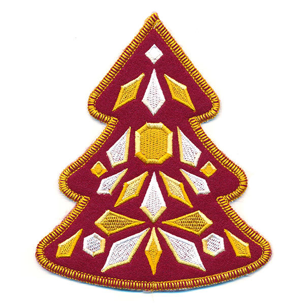 Bejeweled Christmas Tree Ornament (In-the-Hoop)