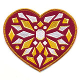Bejeweled Christmas Heart Ornament (In-the-Hoop)