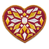 Bejeweled Christmas Heart Ornament (In-the-Hoop)