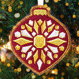 Bejeweled Christmas Ornament (In-the-Hoop)