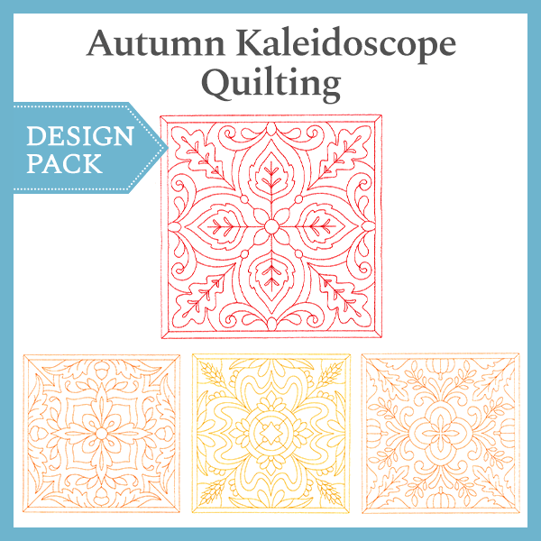 A Autumn Kaleidoscope Quilting Design Pack