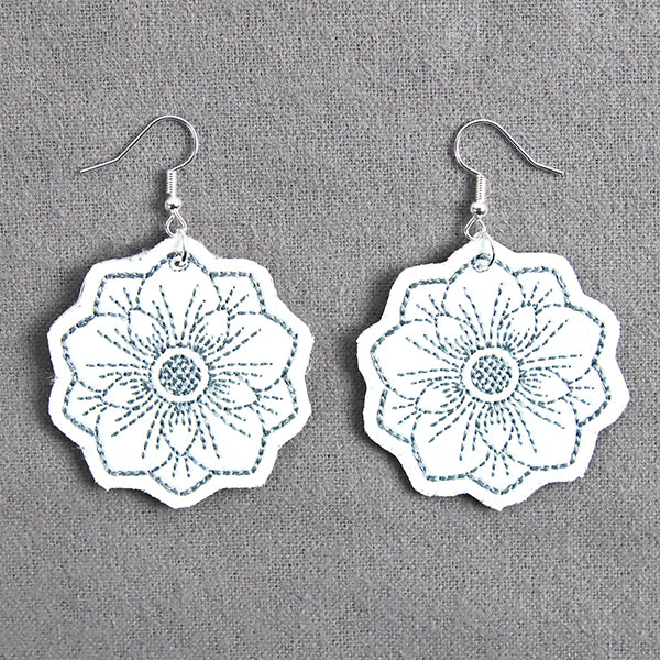 Fig Blossom Leather Earrings (In-the-Hoop)