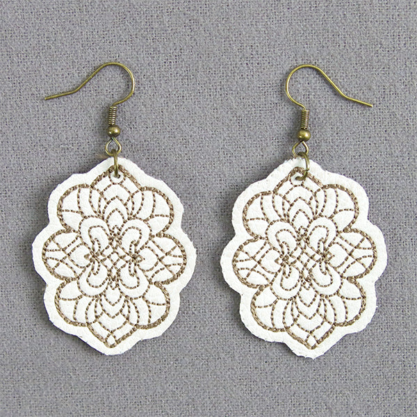 Moroccan Dreams Leather Earrings (In-the-Hoop)