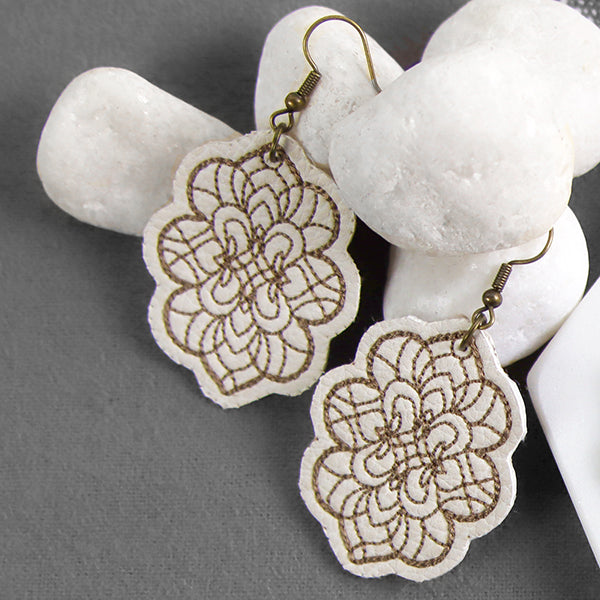 Moroccan Dreams Leather Earrings (In-the-Hoop)