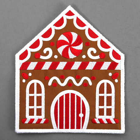 Sweet Gingerbread House Trivet (In-the-Hoop)