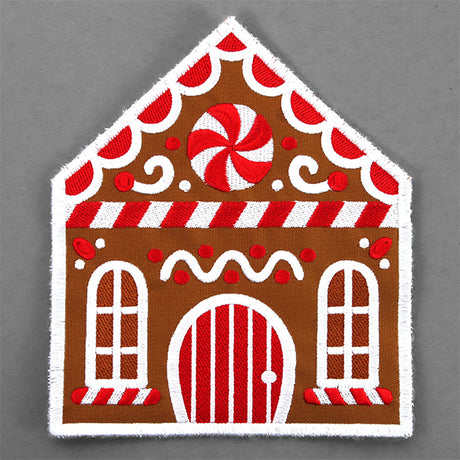 Sweet Gingerbread House Trivet (In-the-Hoop)