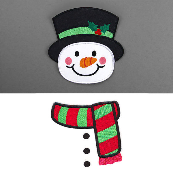 Cheerful Snowman Towel Topper (In-the-Hoop)