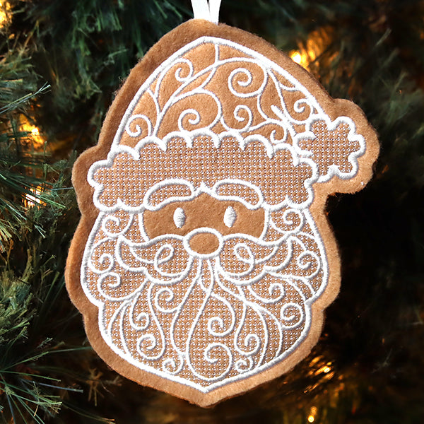 Deluxe Gingerbread Cookie - Santa (In-the-Hoop)