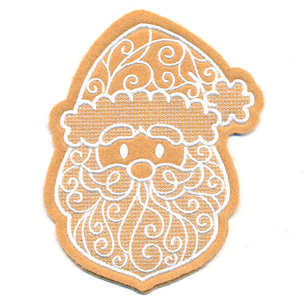 Deluxe Gingerbread Cookie - Santa (In-the-Hoop)